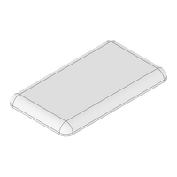 60-040-2 MODULAR SOLUTIONS POLYAMIDE PART<br>END CAP 32MM X 18.5MM LIGHT GRAY